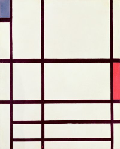 Composition in Red, Blue and White: II by Piet Mondrian